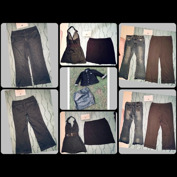 Westport Jackets & Blazers - Womens Jeans Jacket Leather Skirt Dress 18 18W LOT